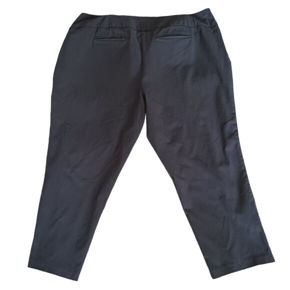 Torrid Charcoal Grey Stretch Capri Tapered Ankle Trouser Pants Size 22 - Picture 3 of 9